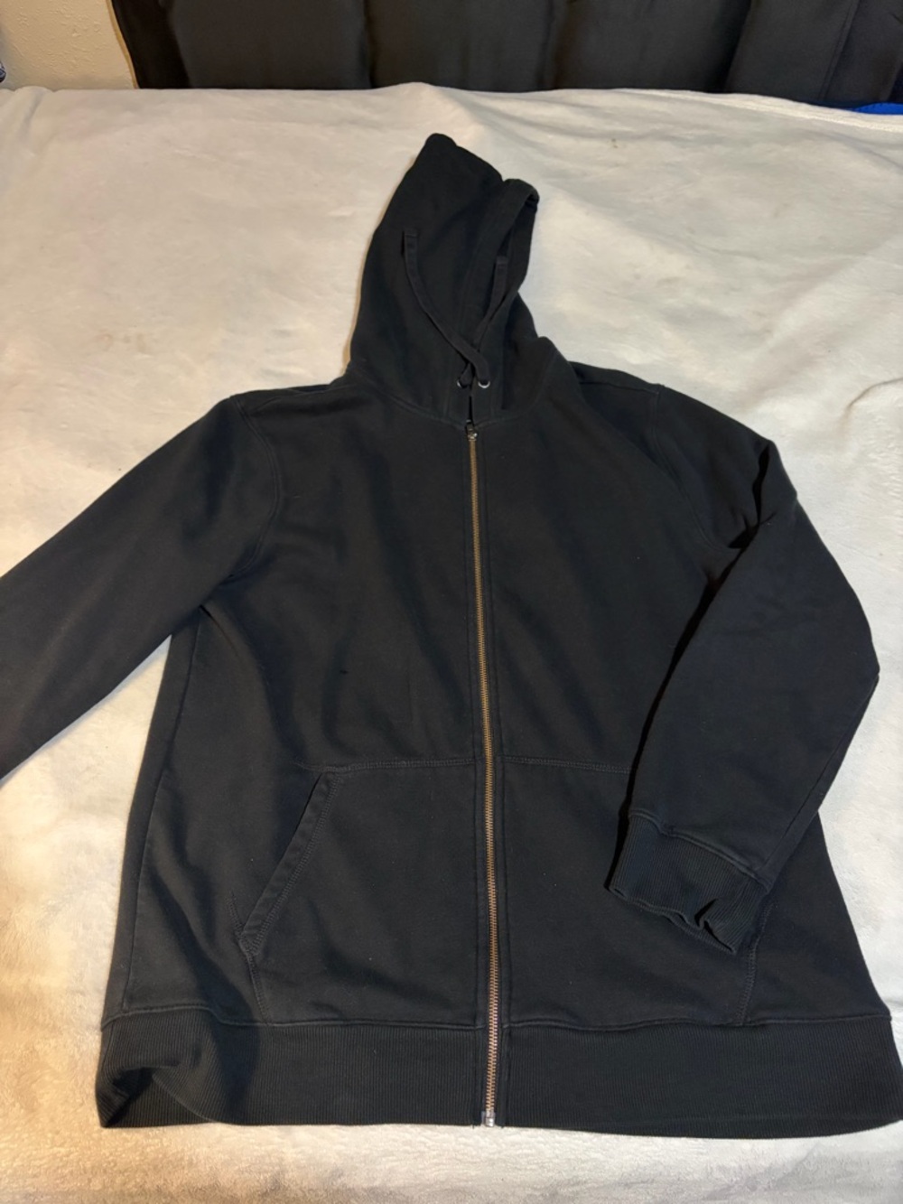 Goodfellow & Co Black Full-Zip Hooded Sweater
